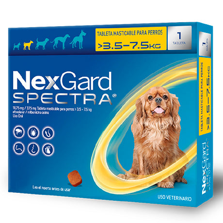 Nexgard Spectra S (3,6-7,5Kg)
