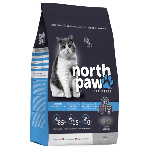 North Paw Grain Free Mature / Weight Health Cat Food 2.25 Kg