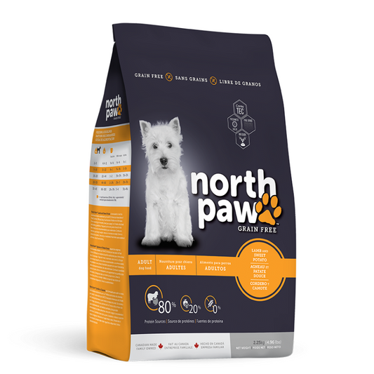 North Paw Grain Free Lamb And Sweet Potato Adult Dog Food 2.25 Kg