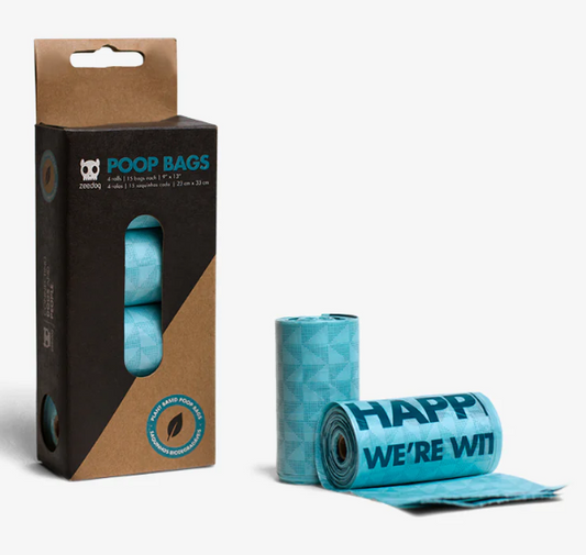 Compostable Poop Bag Refill Box (W/4 Rolls)