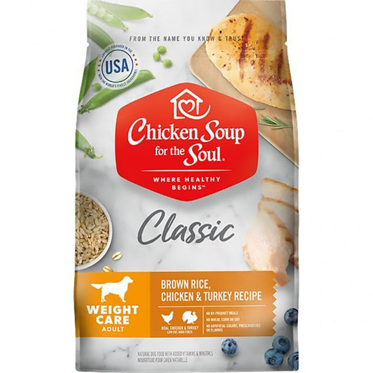 Chicken Soup For The Soul Classic Weight Care Dog - Brown Rice, Chicken & Turkey Recipe 6/4.5Lb 2.4Kg