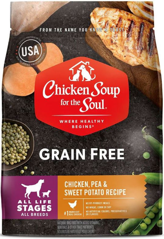 Chicken Soup For The Soul Grain Free - Chicken, Pea & Sweet Potato Recipe - Dog 25Lb 11.3Kg
