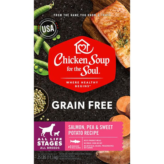 Chicken Soup For The Soul Grain Free - Salmon Pea & Sweet Potato Recipe - Dog 22Lb 9.9Kg