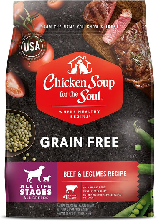 Chicken Soup For The Soul Grain Free - Beef & Legumes Recipe - Dog 6/4Lb 1.8Kg