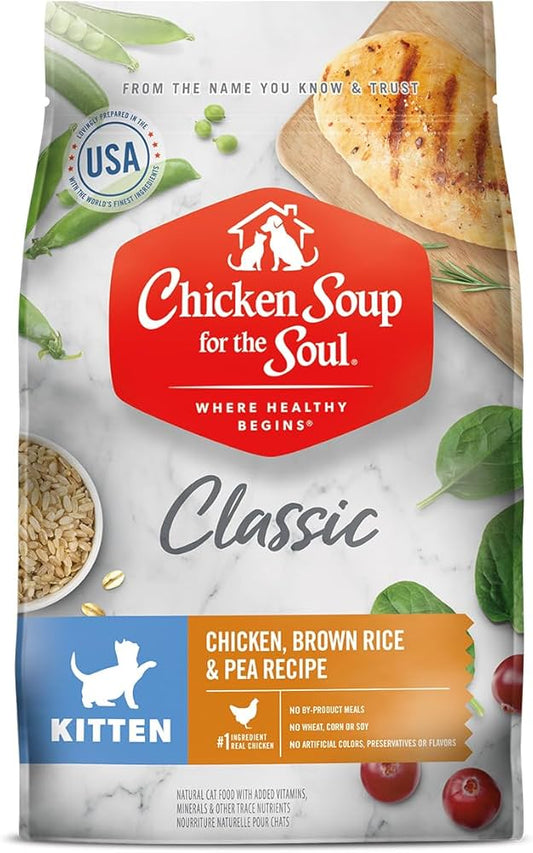 Chicken Soup For The Soul Classic Kitten- Chicken, Brown Rice, & Pea Recipe Cat 5.4Kg