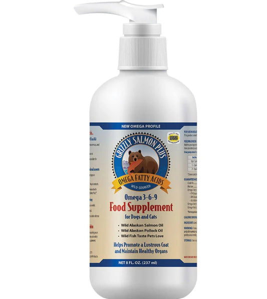 Grizzly Suplemento Perro Y Gato Aceite Salmon  237Ml
