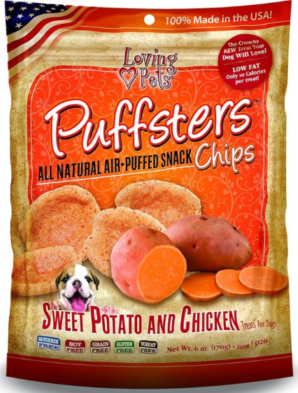 Dog Puffsters Sweet Potc 4 Oz