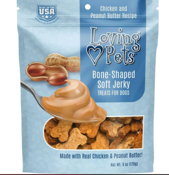 Dog Peanut Butter Jerky 6 Oz
