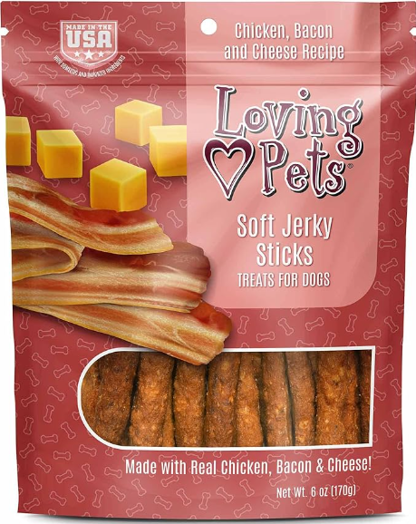 Dog Bacon&Cheese Jerky S 6 Oz