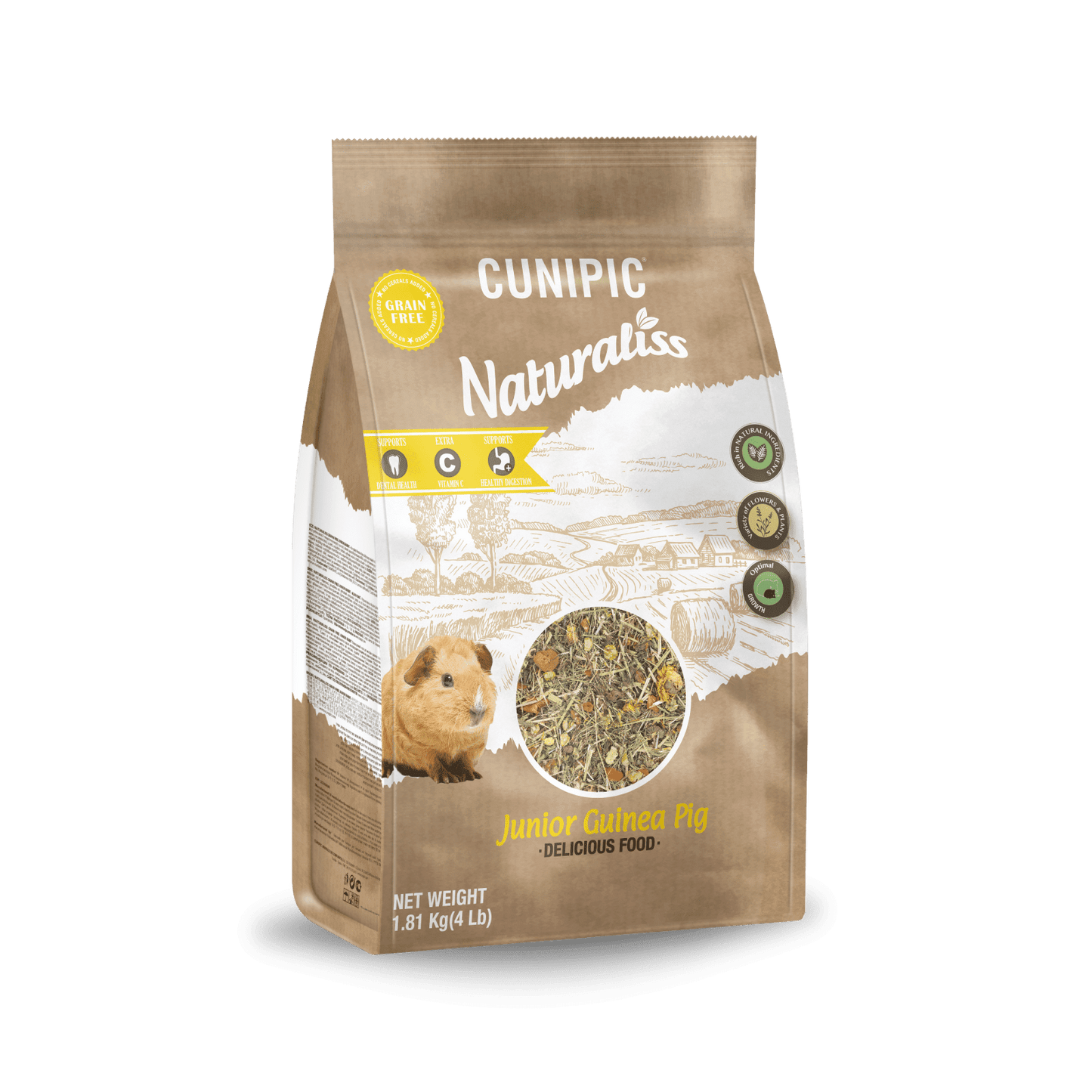 Cunipic Naturaliss Junior Guinea Pig Food 1.81Kg