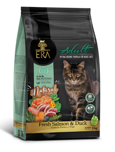 Era Grain Free Cat Adult- Fresh Salmon & Duck 3 Kg