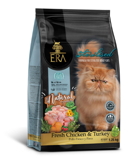 Era Grain Free Cat Sterilised Adult - Fresh Chicken & Turkey 1,25 Kg
