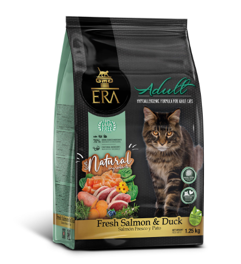 Era Grain Free Cat Adult- Fresh Salmon & Duck 1,25 Kg