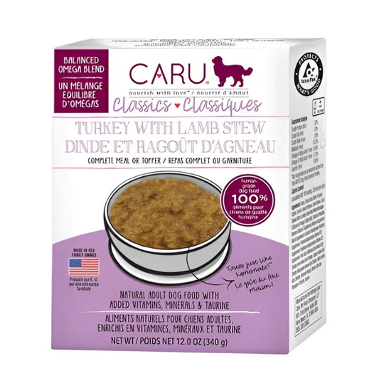 Caru Estofado Perro Clasico Pavo Y Cordero 340 Grs