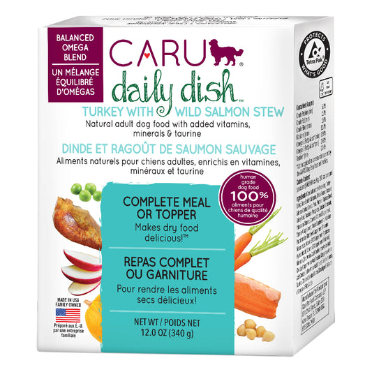 Caru Estofado Perro Daily Dish Pavo Y Salmon 340 Grs