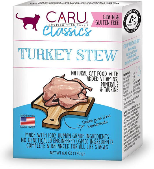 Caru Estofado Gato Clasico Pavo 156 Grs