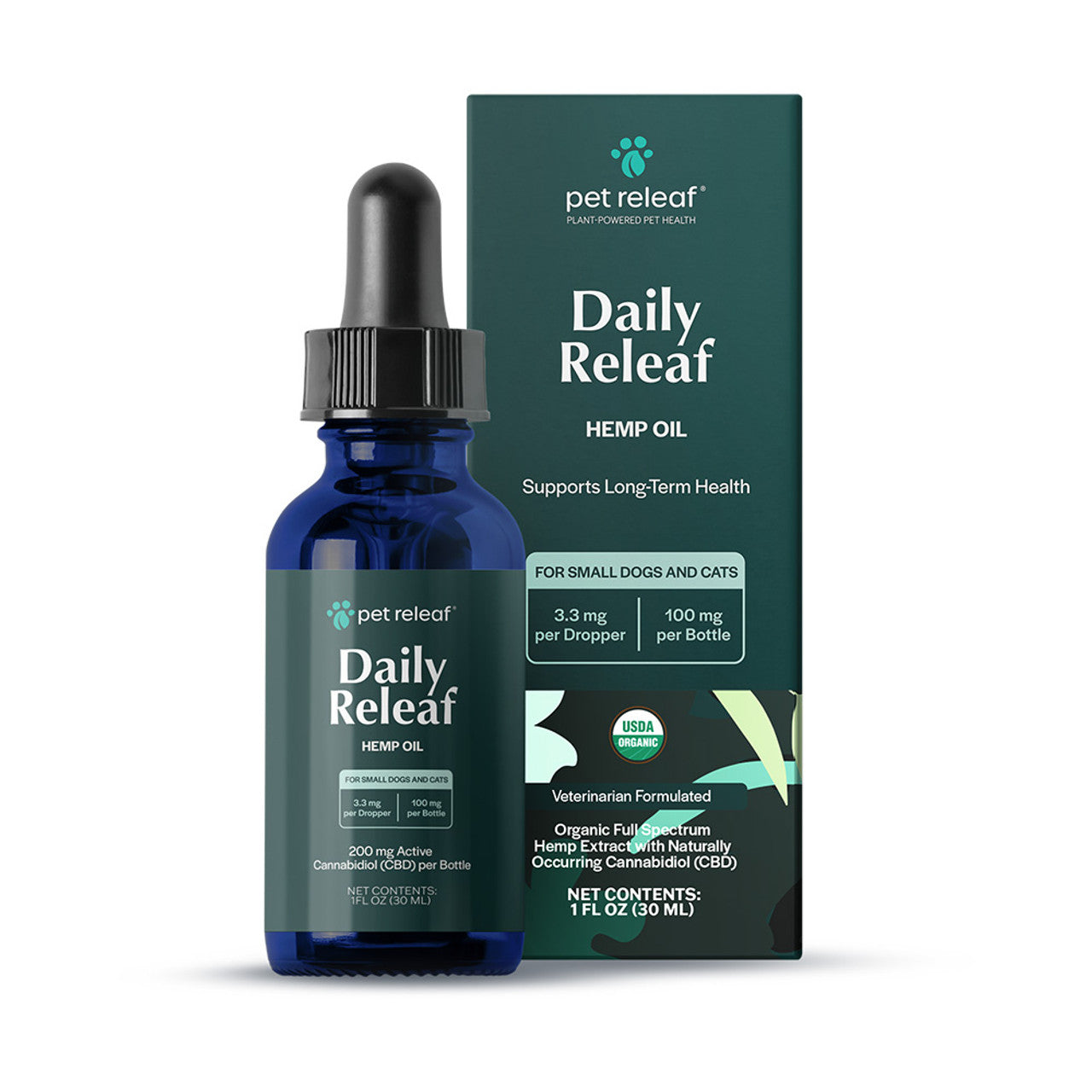 100 Daily Releaf Hemp Oil Organic