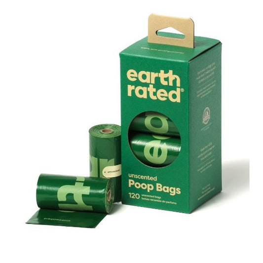 Earth Rated 8 Rollos 120 Bolsas Sin Fragancia