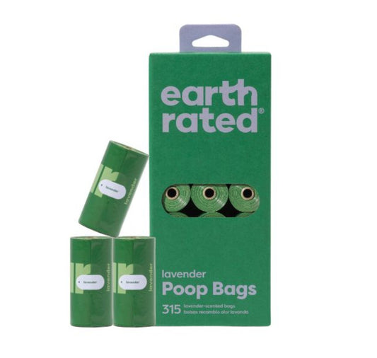 Earth Rated 21 Rollos 315 Bolsas Fragancia Lavanda