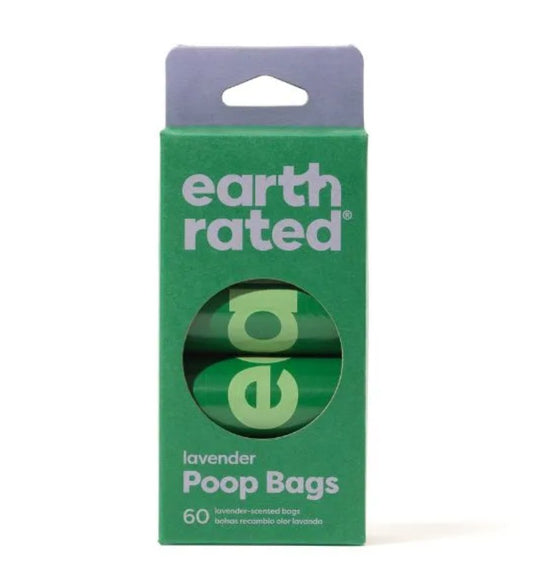 Earth Rated 4 Rollos 60 Bolsas Fragancia Lavanda