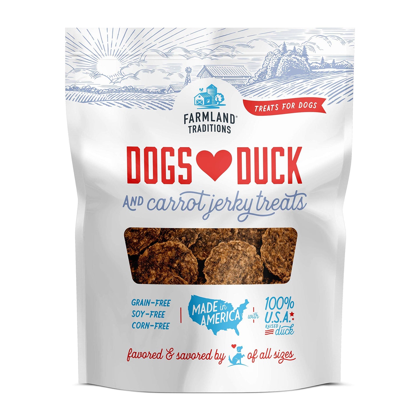 Dogs Love Duck & Carrots Jerky Treats
